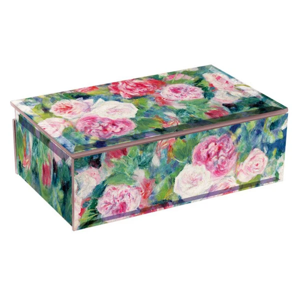 LE MUSEE COLLECTION ΓΥΑΛΙΝΗ ΜΠΙΖΟΥΤΙΕΡΑ 18X13X6 εκ. RENOIR ROSES