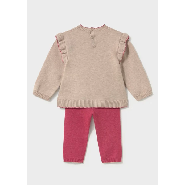 MAYORAL SET PANTS KNITTED PINK