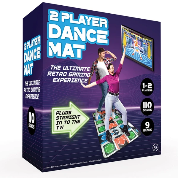 THE SOURCE 2 PLAYER DANCE MAT WITH 9 GAMES & 110 SONGS