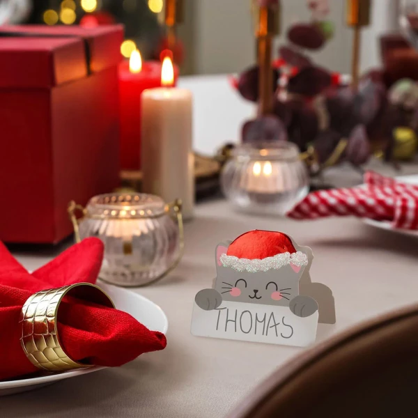 LEGAMI SET 12 CHRISTMAS PARTY PLACE CARDS