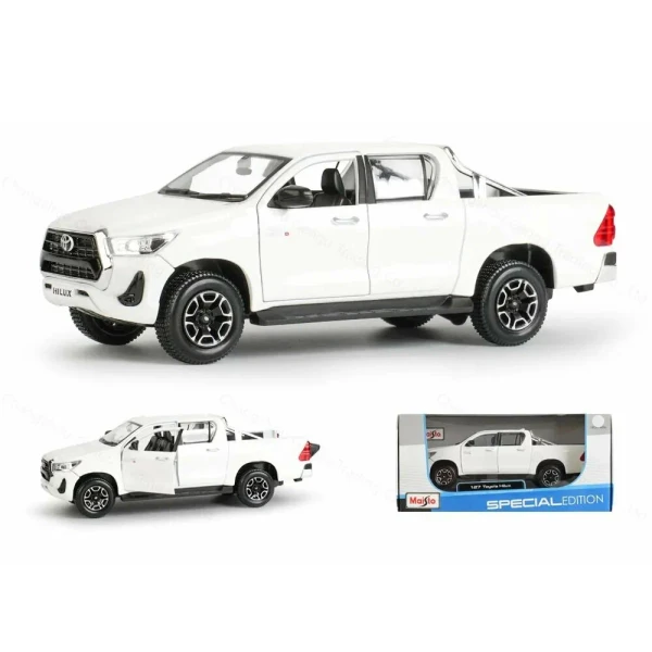 MAISTO 1:27 SPECIAL EDITION TOYOTA HILUX WHITE
