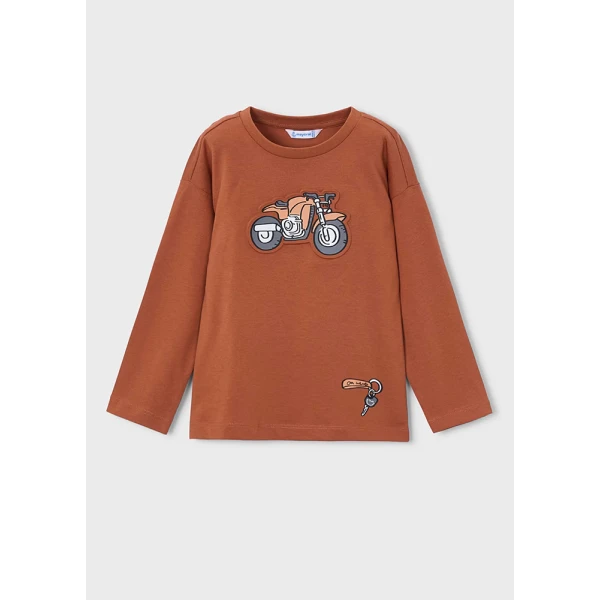 MAYORAL T-SHIRT LONG SLEEVES TERRACOTTA 