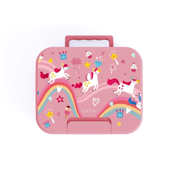 LUNCH BOX SAVE THE AEGEAN 1040ml 3 REMOVABLE COMPARTMENTS RAINBOW DREAMS