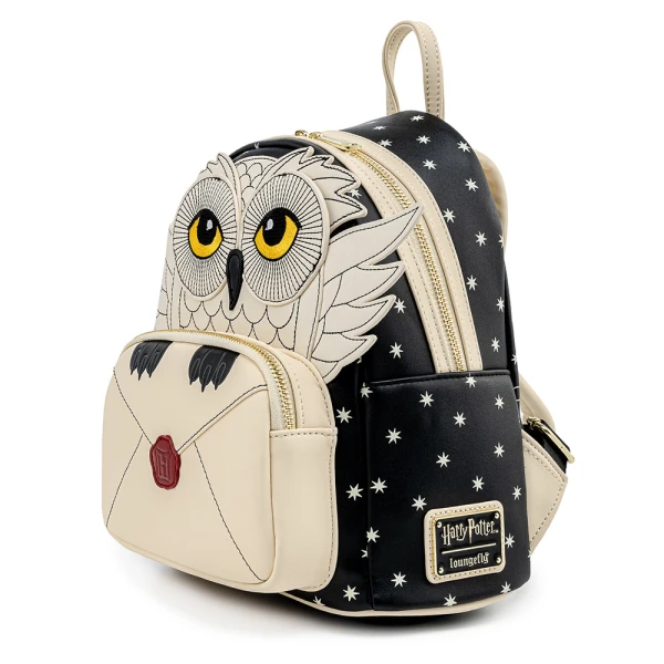 LOUNGEFLY HARRY POTTER HEDWIG HOWLER MINI BACKPACK (HPBK0129)