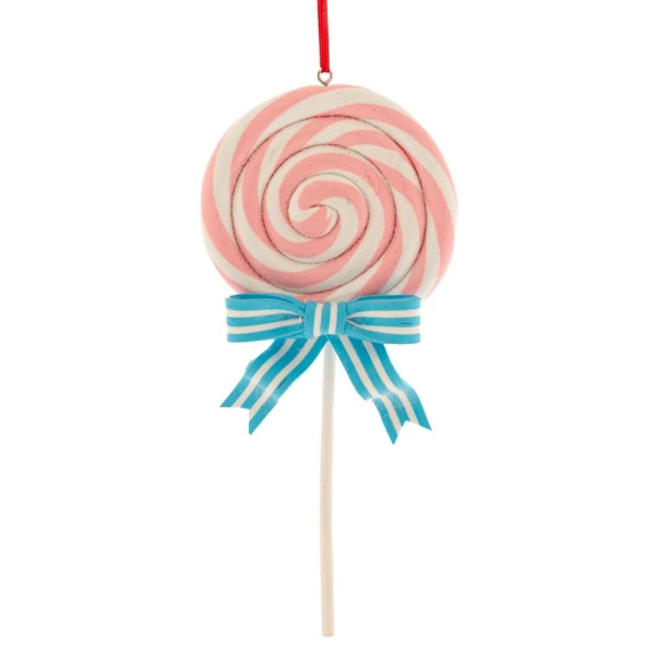 XMAS CANDY CANE HANGING ORNAMENT 7X16 CM