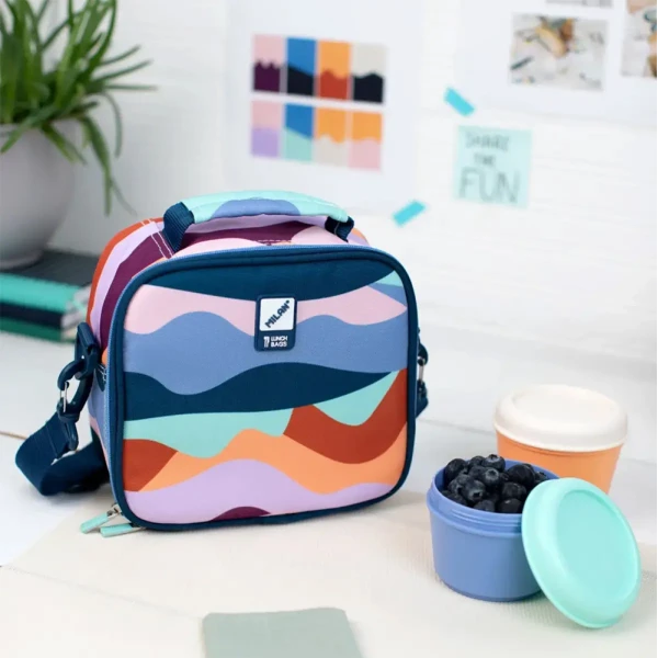 MILAN ISOTHERMAL LUNCH BAG WITH 3 LUNCH BOXES THE FUN SERIES MULTICOLOUR