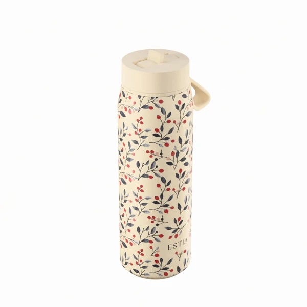 ESTIA HOME ART ΘΕΡΜΟΣ PULSE SAVE THE AEGEAN 500ml BLOOM BEIGE