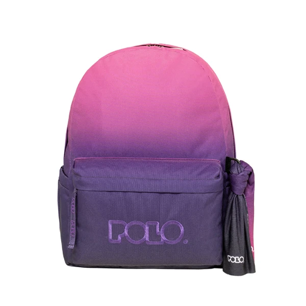 POLO 2026 ΣΑΚΙΔΙΟ ORIGINAL SCARF GRADIENT ΦΟΥΞΙΑ-ΜΩΒ