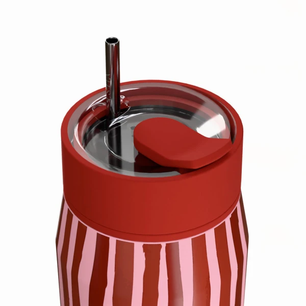 ESTIA HOME ART ΘΕΡΜΟΣ LENS SAVE THE AEGEAN 360ml VIVA STRIPE