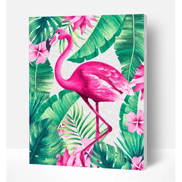 SPLAT PLANET ΣΕΤ DIAMOND PAINTING ΣΕ ΚΑΜΒΑ ΜΕ ΤΕΛΑΡΟ 30Χ40 εκ. FLAMINGO