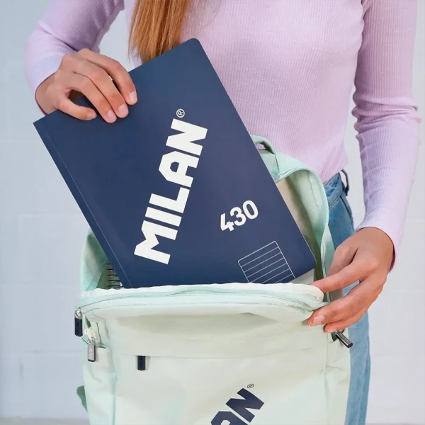 MILAN ΤΕΤΡΑΔΙΟ ΒΙΒΛΙΟΔΕΤΗΜΕΝΟ A4 48 ΦΥΛΛΑ COLLECTION ΜΠΛΕ
