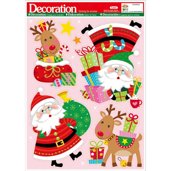 CHRISTMAS STICKERS SCENES  - 2 DESIGNS