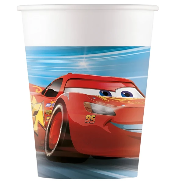 PAPER CUPS 200ml 8 pcs CARS VICTORY IS MINE