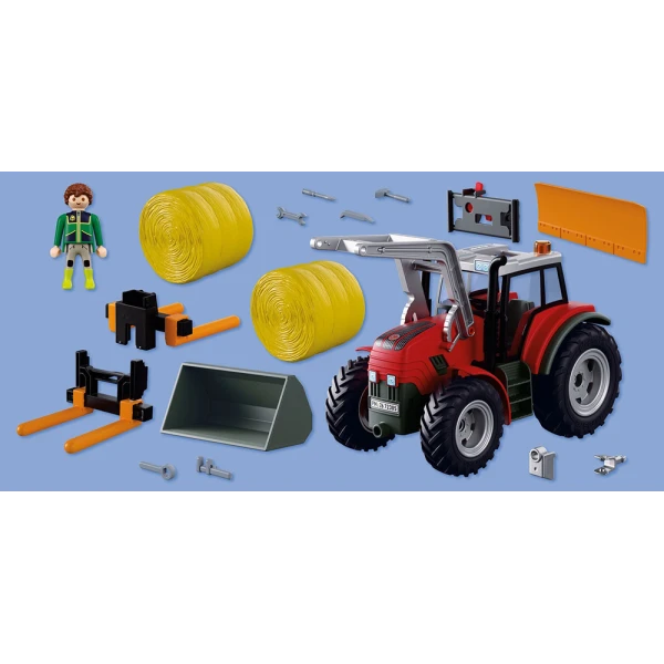 PLAYMOBIL COUNTRY ΜΕΓΑΛΟ ΤΡΑΚΤΕΡ ΜΕ ΜΠΑΛΕΣ ΣΑΝΟΥ