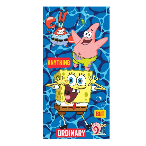 ΠΕΤΣΕΤΑ ΘΑΛΑΣΣΗΣ ΠΑΙΔΙΚΗ MICROFIBER 70X140 εκ. ΜΠΛΕ SPONGE BOB