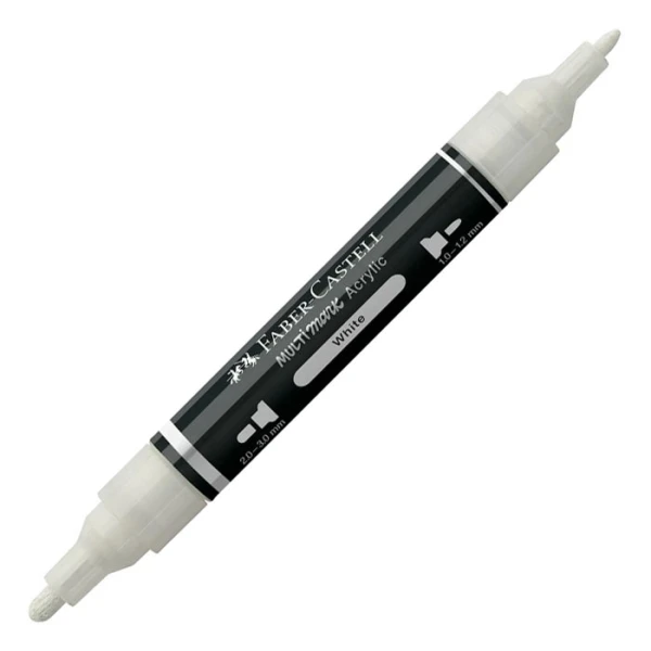 FABER-CASTELL ΑΚΡΥΛΙΚΟΣ ΜΑΡΚΑΔΟΡΟΣ MULTIMARK ΧΡΩΜΑ 101 WHITE