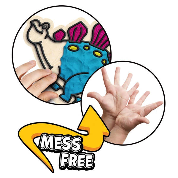 SPLAT PLANET MESS-FREE ΣΕΤ ΖΩΓΡΑΦΙΚΗΣ ΜΕ ΠΗΛΟ ΔΕΙΝΟΣΑΥΡΟΣ