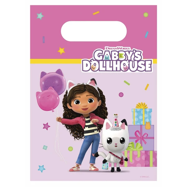 ΧΑΡΤΙΝΕΣ ΤΣΑΝΤΕΣ ΔΩΡΟΥ 4 τεμ. GABBY\'S DOLLHOUSE