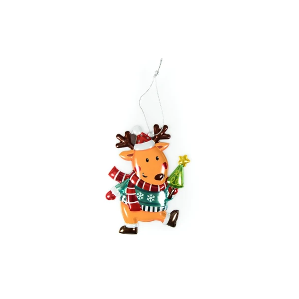 CHRISTMAS ORNAMENT METALLIZE POP UP 30X10 cm - 3 DESIGNS