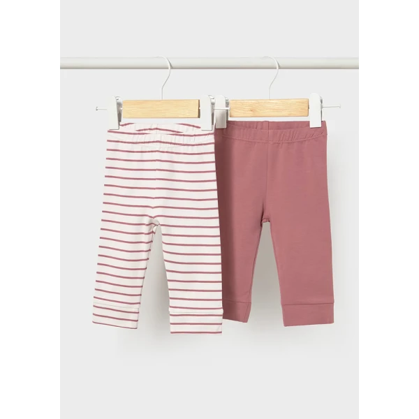 MAYORAL SET 2 LEGGINGS REDDISH