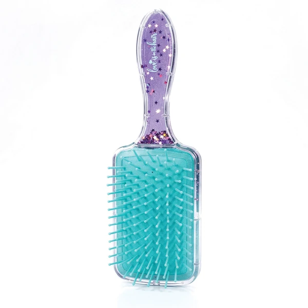 HAPPIHOBBI HAIR BRUSH CONFETTI SPARKLE LOVE - 3 COLOURS