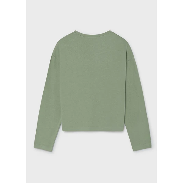MAYORAL BLOUSE PRESS STUDS WASABI