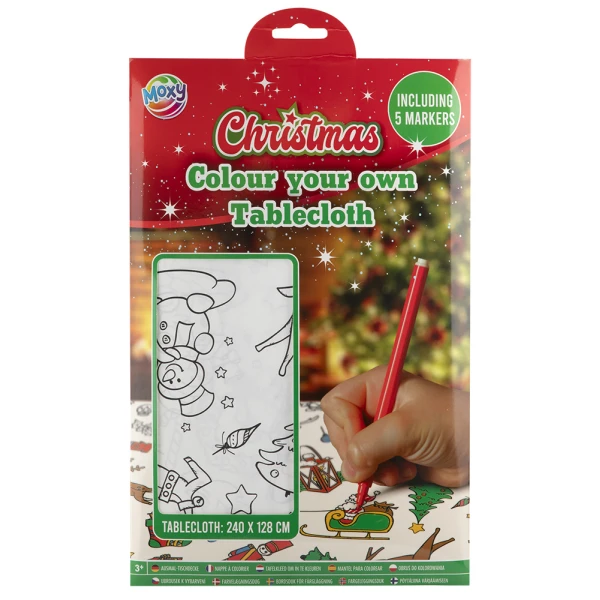 COLOUR YOUR OWN CHRISTMAS TABLECLOTH