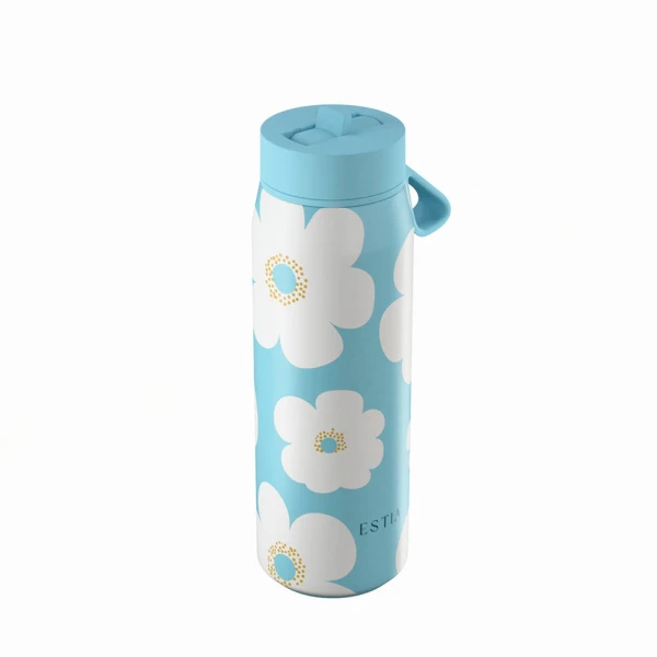 ESTIA HOME ART ΘΕΡΜΟΣ PULSE SAVE THE AEGEAN 500ml BLUE DAISY