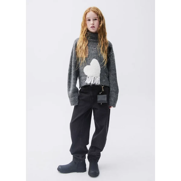 MAYORAL PANTS GABARDINE BARREL BLACK