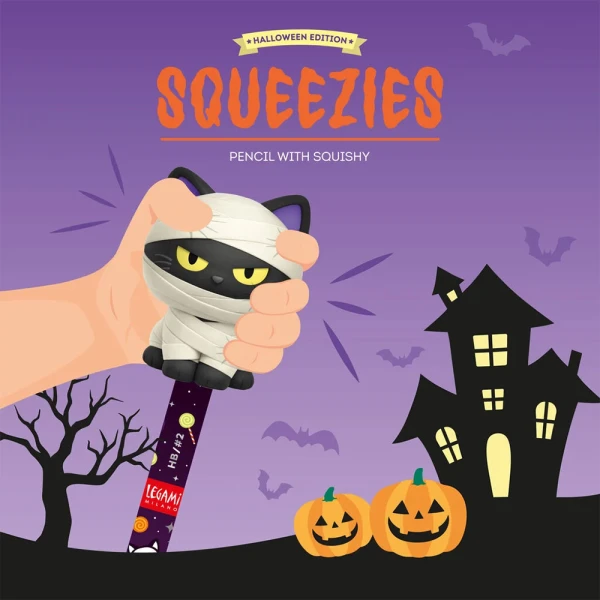 LEGAMI SQUEEZIES PEN WITH SQUISHY FIGURE KITTY MUMMY