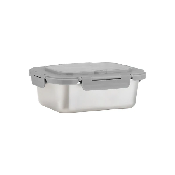 ESTIA HOME ARTS STAINLESS STEEL LUNCH BOX 1200ML WITH SPOON FORK & DIVIDER