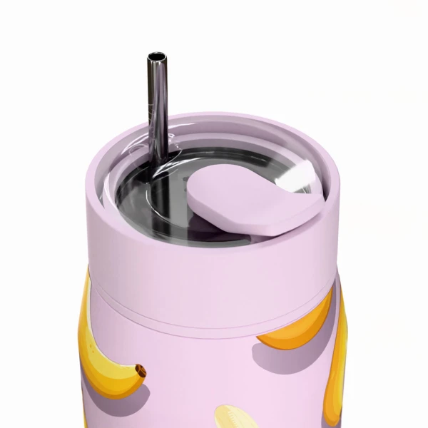 ESTIA HOME ART THERMOS LENS SAVE THE AEGEAN 360ml BANANA MOOD