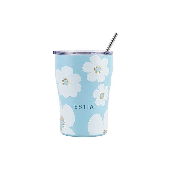 ESTIA HOME ART ΚΟΥΠΑ ΚΑΦΕ 350ml - BLUE DAISY