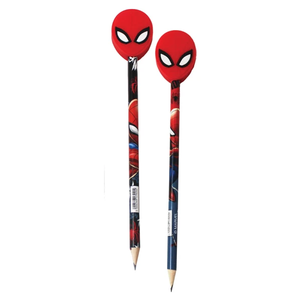 ΜΟΛΥΒΙ ΜΕ RUBBER ΦΙΓΟΥΡΑ SPIDERMAN - 2 ΣΧΕΔΙΑ