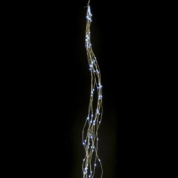 150 LED 10 LINES X 15 LED 1.5 METER SILVER ICE