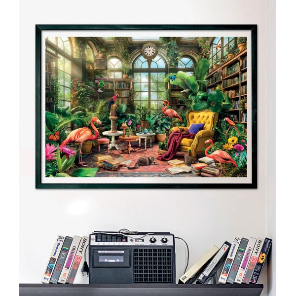 CLEMENTONI PUZZLE H.Q. GARDEN HOUSE LIBRARY 1000 pcs 