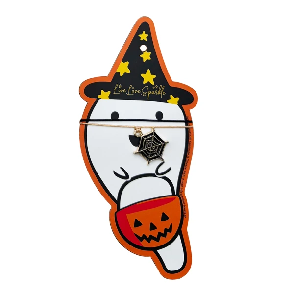 MACRAME BRACELET-NECKLACE WITH HALLOWEEN MOTIF - VARIOUS DESIGNS