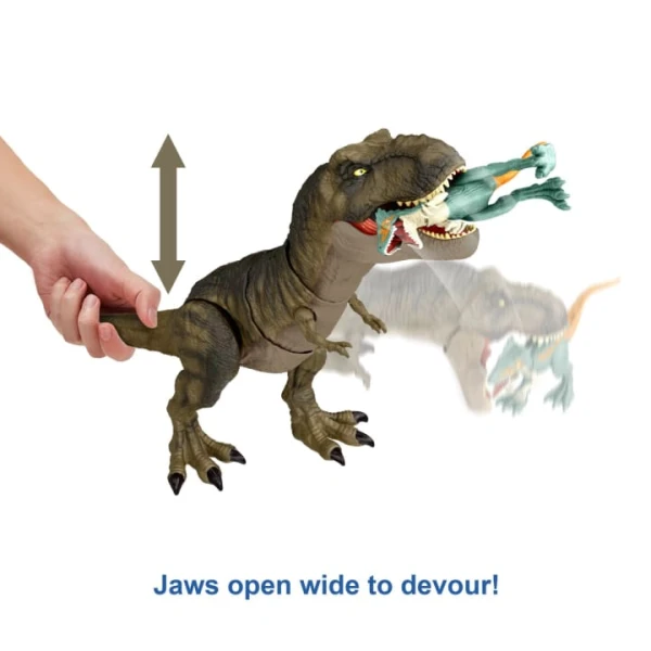 JURASSIC WORLD ΝΕΟΣ T-REX ΠΟΥ ΧΤΥΠΑ ΚΑΙ ΚΑΤΑΒΡΟΧΘΙΖΕΙ (ΧΩΡΙΣ ΣΥΣΚΕΥΑΣΙΑ)