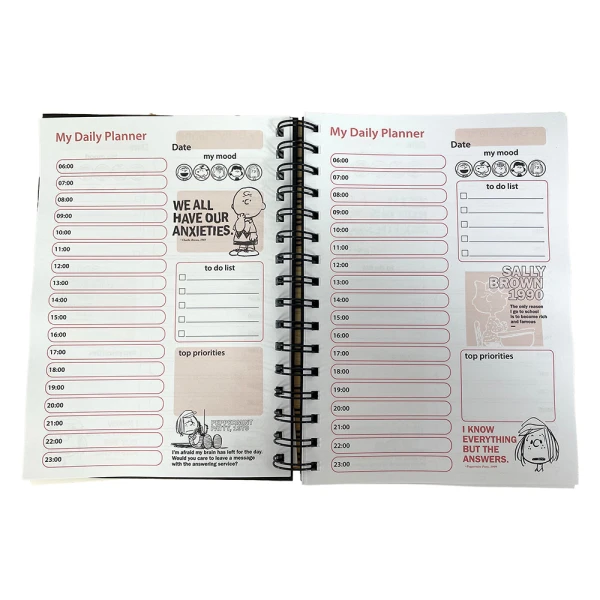 BACK ME UP ORGANIZER PLANNER PEANUTS