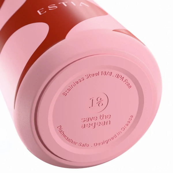 ESTIA HOME ART ΘΕΡΜΟΣ LENS SAVE THE AEGEAN 360ml CORAL WAVES