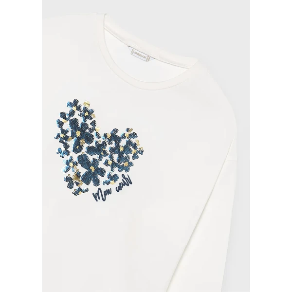 MAYORAL BLOUSE PRESS STUDS CREAM