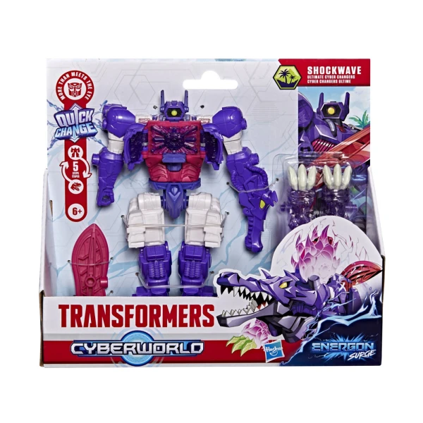 TRANSFORMERS ΦΙΓΟΥΡΑ CYBERWORLD ULTIMATE SHOCKWAVE DINO