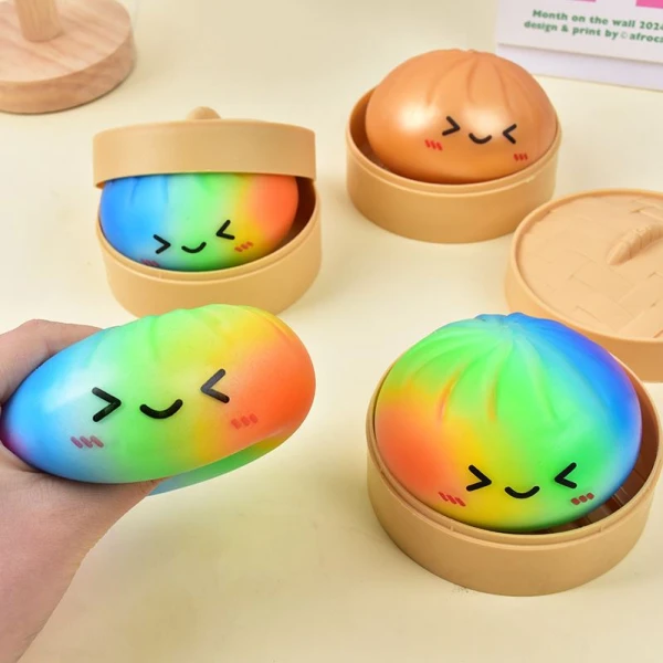 SQUISHY BUN ΠΟΛΥΧΡΩΜΟ 8.5 εκ.