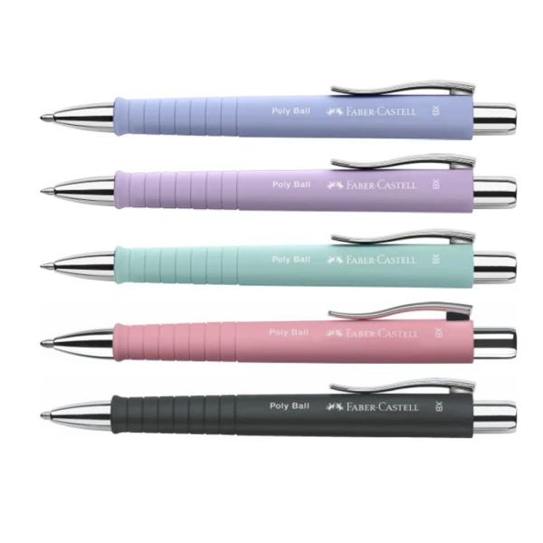 FABER-CASTELL ΣΤΥΛΟ POLY XB - 5 ΧΡΩΜΑΤΑ