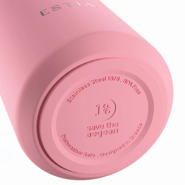 ESTIA HOME ART ΘΕΡΜΟΣ LENS SAVE THE AEGEAN 360ml ROSE
