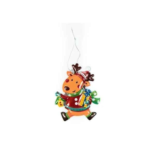 CHRISTMAS ORNAMENT METALLIZE POP UP 30X10 cm - 3 DESIGNS