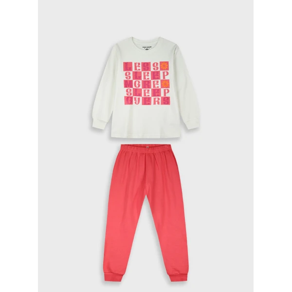 ENERGIERS GIRLI NFANTS PYJAMAS SUGAR CORAL