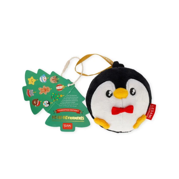 LEGAMI PLUSH HANGING OH-OH ORNAMENT - PENGUIN