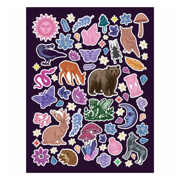 HINKLER ART MAKER STICKER COLOURING BOOK - ENCHANTED FOREST