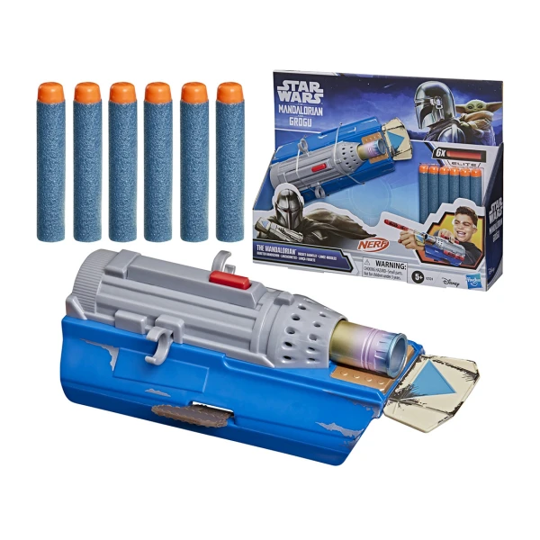 NERF STAR WARS THE MANDALORIAN AND GROGU ROCKET GAUNTLET